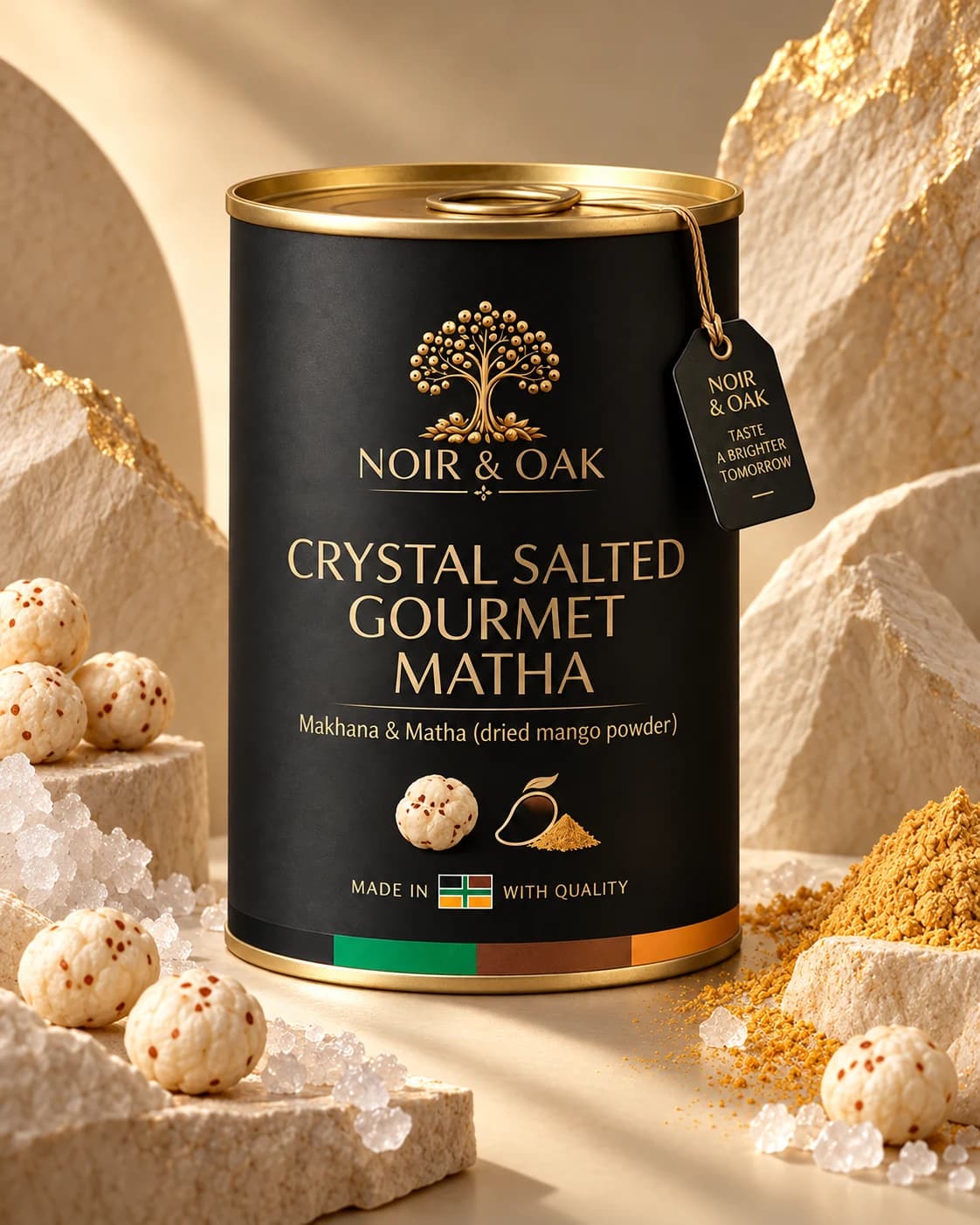NOIR & OAK Crystal Salted Gourmet Matha